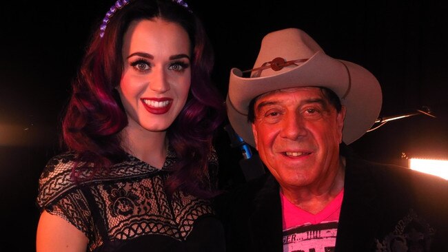 Katy Perry during her 2013 interview with Molly Meldrum on Sunday Night. Picture: Channel 7