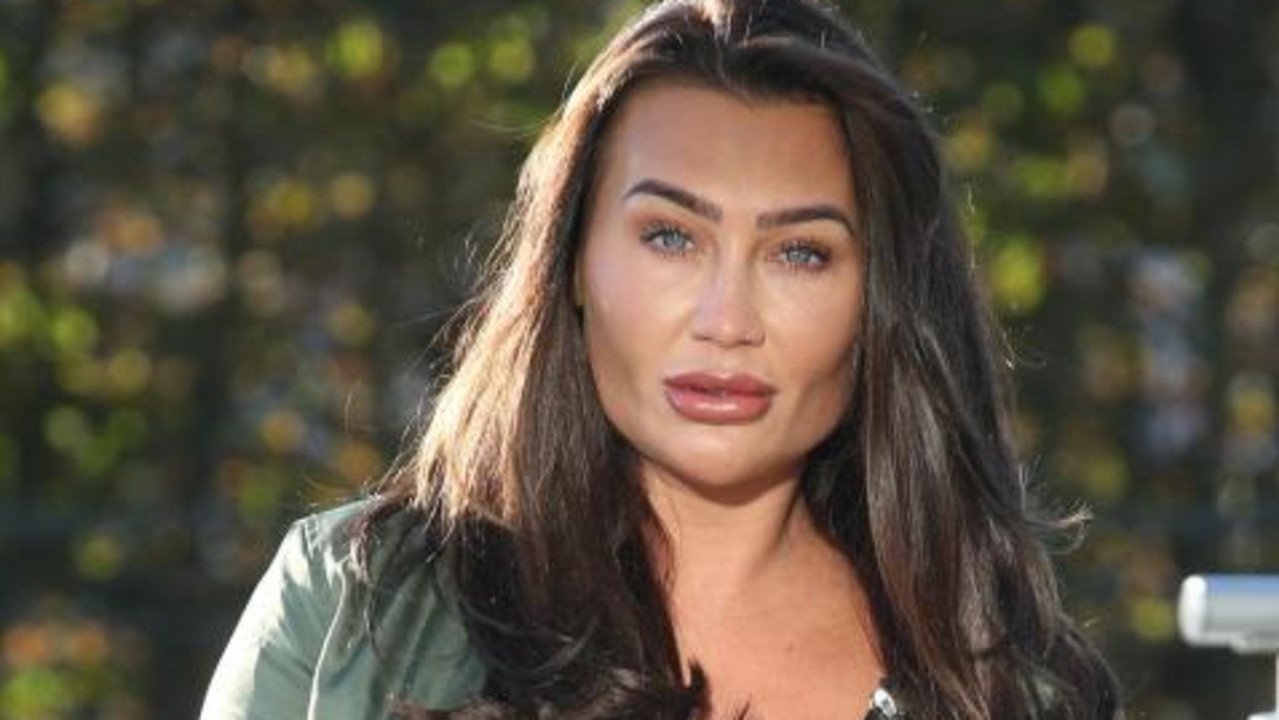 Lauren Goodger was seen at Stanstead Airport looking noticeably different. Picture: WENN