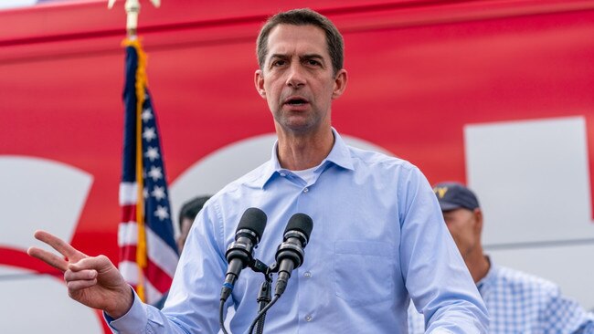 An opinion piece by Tom Cotton, a Republican senator, about the George Floyd riots drew criticism from journalists at the paper. Picture: Getty Images