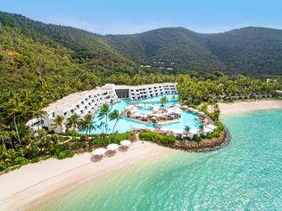 An aerial shot of Hayman Island by InterContinental