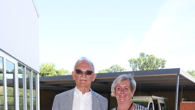 MELBOURNE, AUSTRALIA - MARCH 2 2024 Lance Macmillan and Jan Macmillan Attend the Wangaratta Cup Picture: Brendan Beckett