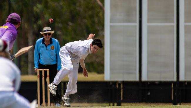 Lismore Workers fast bowler Brady Toniello took two wickets against Tintenbar-East Ballina on Saturday. Photo Ursula Bentley@CapturedAus