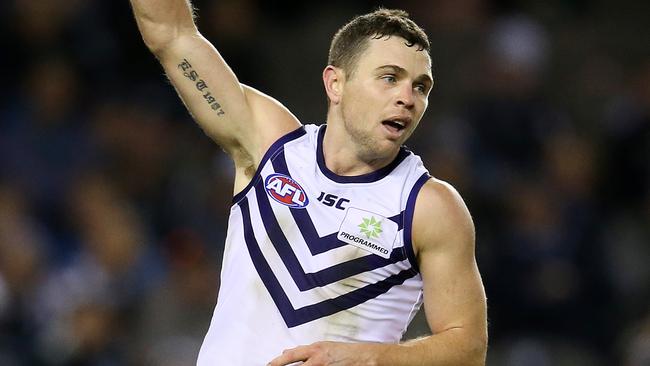 Will Hayden Ballantyne finish his career at the Dockers? Picture: Michael Klein