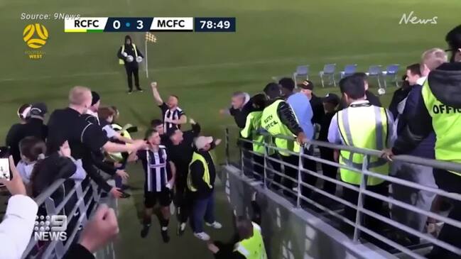 Nine News report on soccer brawl