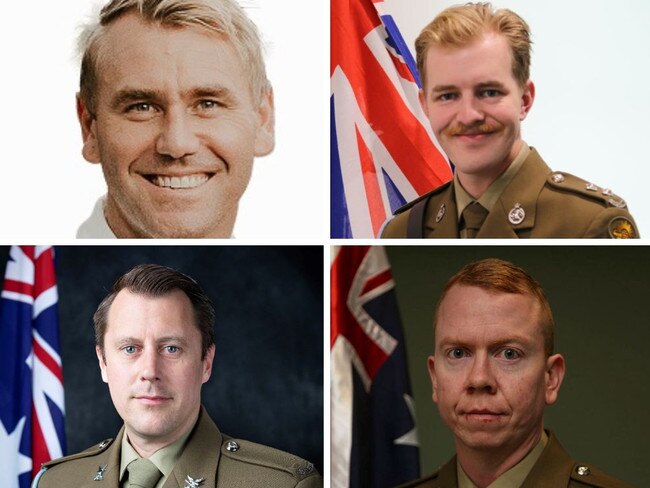 The fallen four of Talisman Sabre. Clockwise from Top left: Captain Danniel Lyon, Lieutenant Maxwell Nugent, Corporal Alex Naggs and Warrant Officer Class 2 Joseph Laycock.