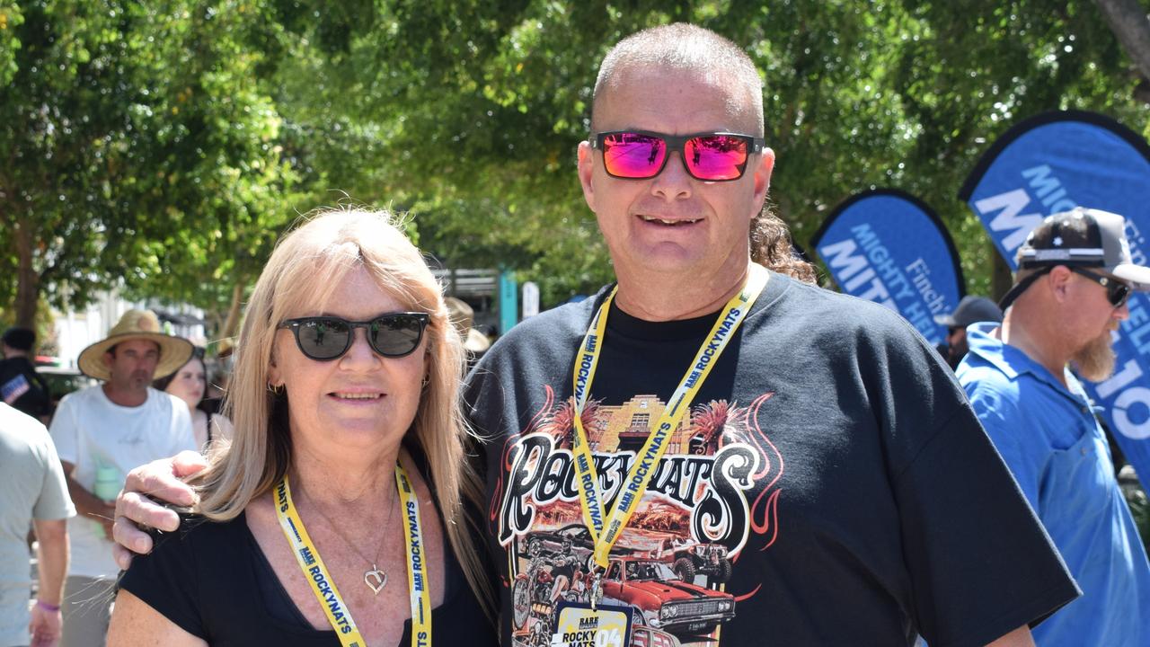 Leanna Young and Allan Passmore at Rockynats 04 CBD precinct on March 31, 2024. Picture: Aden Stokes