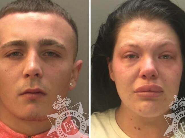 Brandon Hayden and Amy Salter. Picture: Heddlu Gwent Police