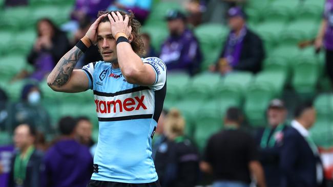 Sharks half Nicho Hynes. Picture: NRL Imagery