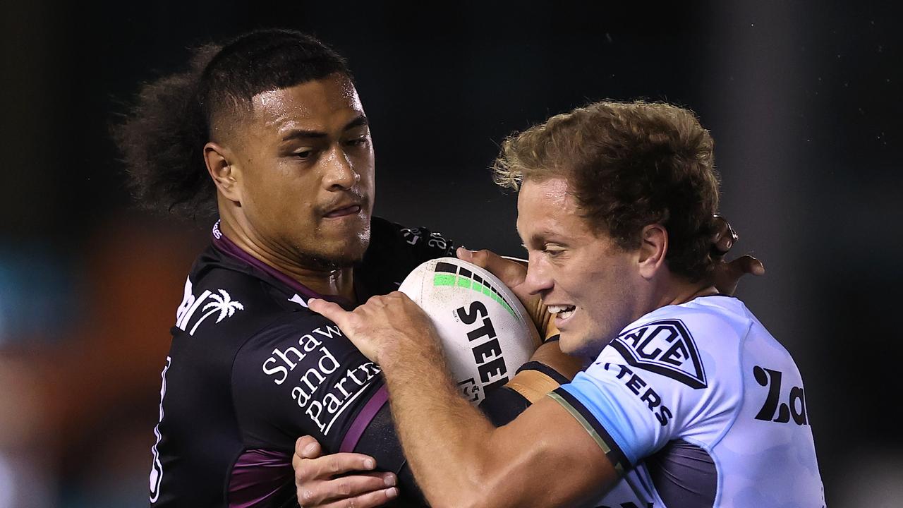 Haumole Olakau'atu is facing 1-2 week suspension for his hit on Aidan Toleman. Picture: Getty Images.