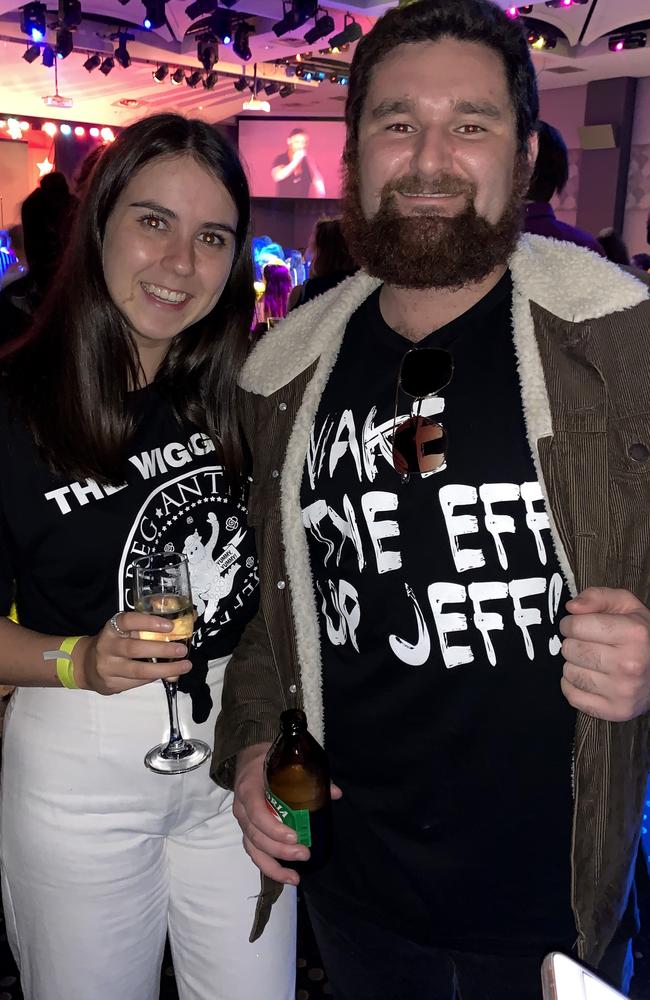 Registered nurse Grace Jones with her brother Jessie Williams at the Wiggles concert.