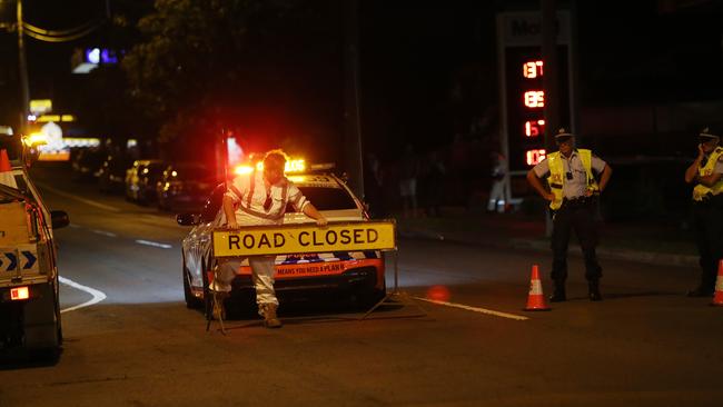 The scene of the Newcastle stabbing at the Metro Service Station on Sandgate Road, Shortland. Picture by Peter Lorimer.