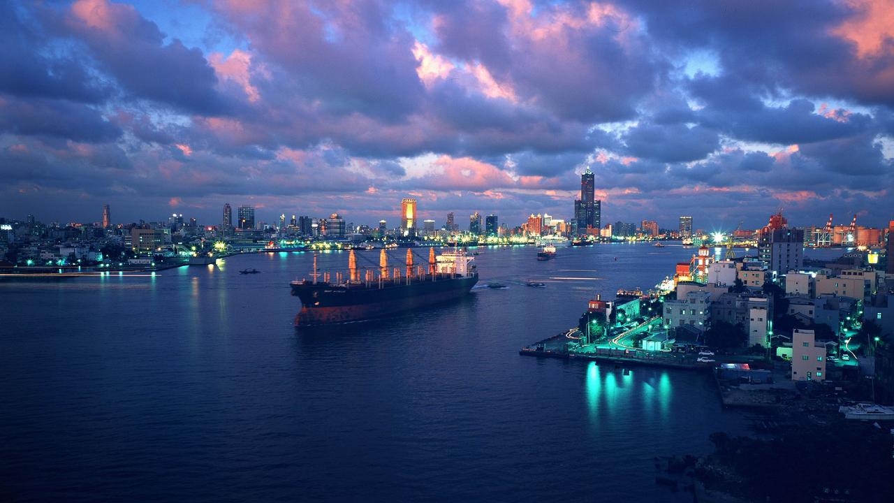 The harbour city of Kaohsiung in southern Taiwan is the country’s number-one port and world’s third-largest container terminal.