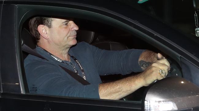 CFMEU boss John Setka arrives at work this morning. Picture: David Crosling