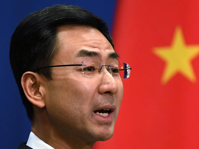 Chinese Foreign Ministry spokesman Geng Shuang stated that Beijing opposed armed attacks against nuclear power plants. Picture: AFP