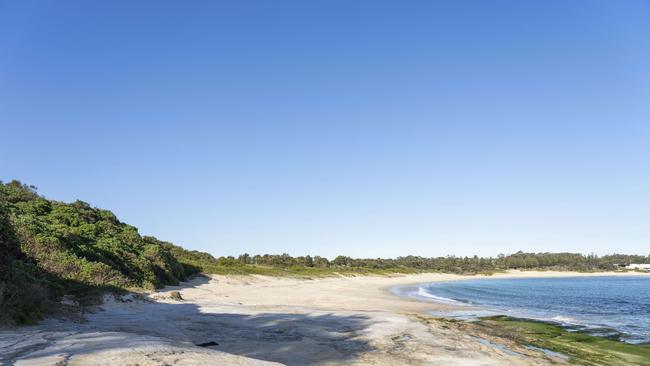 The pristine bay.