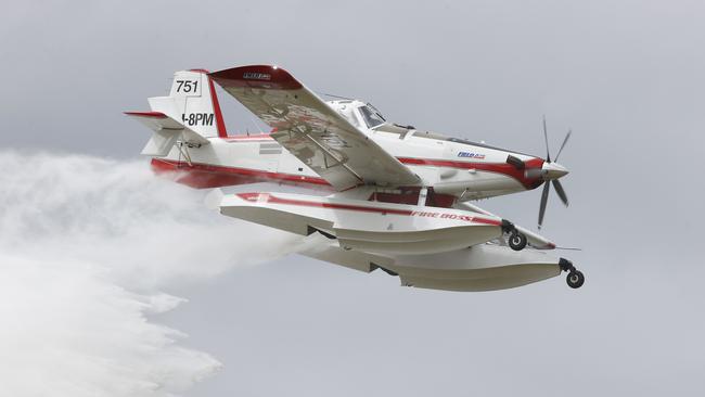 Launch of firefighting aircraft for Summer in Tasmania. Picture: Nikki Davis-Jones