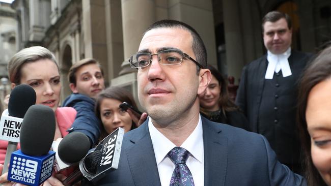 Faruk Orman leaves the Victorian Court of Appeal on July 26, 2019, after successfully appealing his 20-year jail sentence for the murder of Victor Peirce. Picture: AAP Image/David Crosling