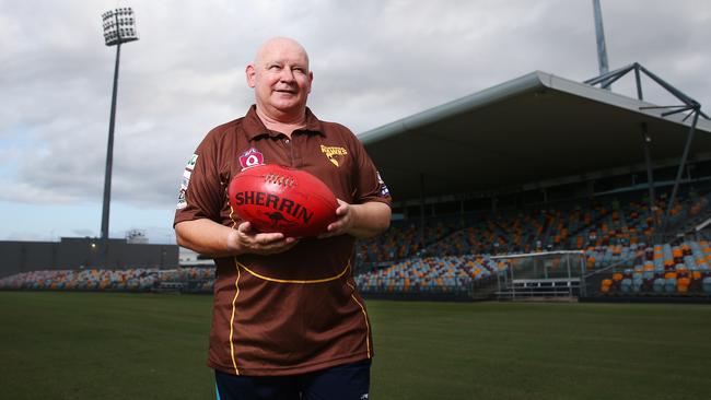 Manunda Hawks coach Brad Sinclair. PICTURE: BRENDAN RADKE