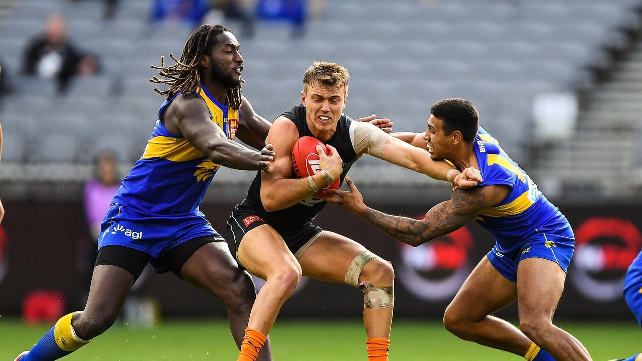 Patrick Cripps’ Blues are set to ‘host’ West Coast at the SCG on Round 12. Picture: Daniel Carson