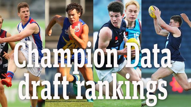 Champion Data draft rankings