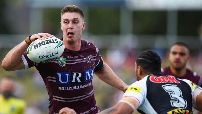 Manly started well but totally fell apart. Photo by Matt Blyth/Getty Images.