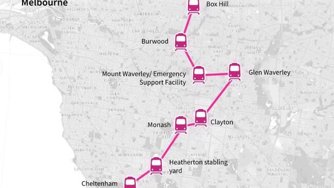 There are concerns over a lack of transparency in the Suburban Rail Loop business case. Picture: Supplied