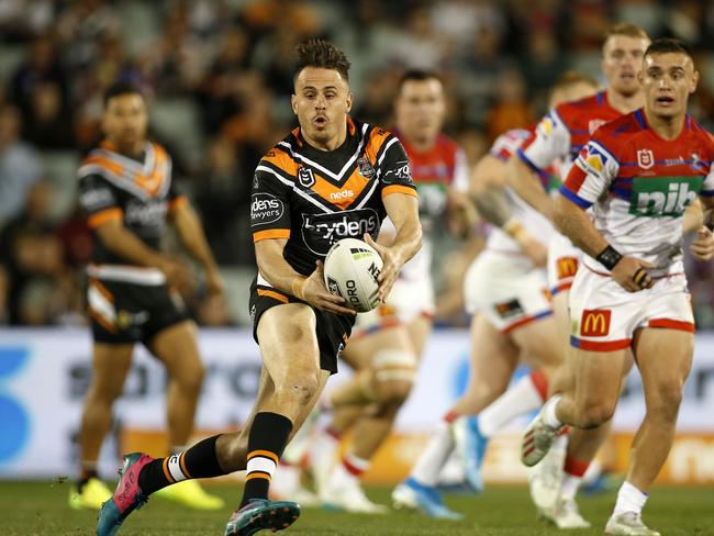 Josh Reynolds in action for Wests Tigers this year. Picture: AAP Image/Darren Pateman