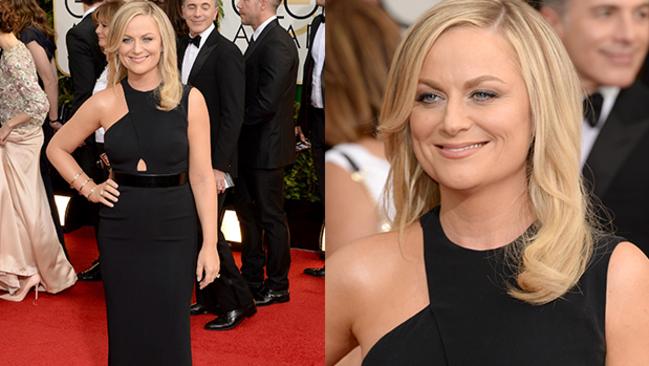 Golden Globes 2014 Red carpet arrivals at the The Beverly Hilton: Amy Poehler is heading up hosting duties with her bestie Tina Fey again this year. Picture: Getty
