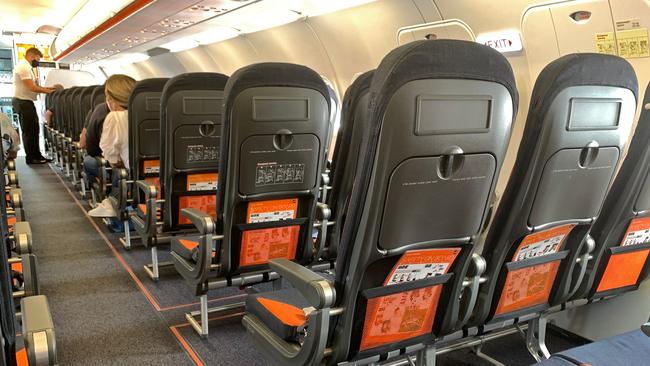 EasyJet will cut its available seats during Europe’s peak summer travel season due to Covid-19 staff shortages. Picture: AFP.