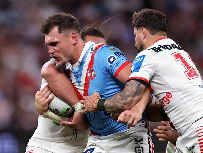 The David Fifita contract saga could see Roosters star Angus Crichton change clubs. Picture: Getty Images