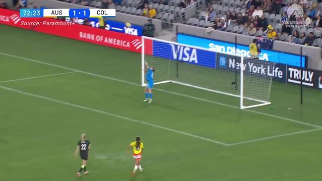 Matildas fall behind to Colombia again after deflection