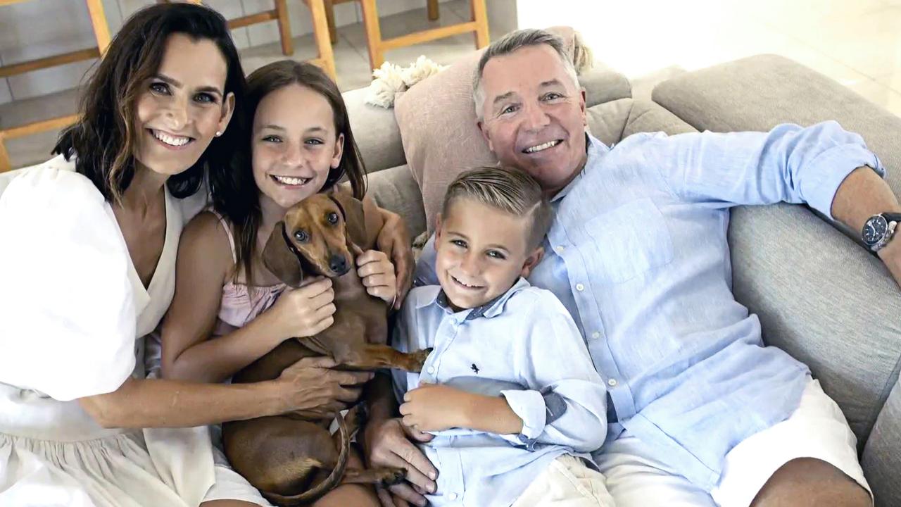 Paul Green with his wife Amanda and two children Emerson, 13, and Jed, 10.