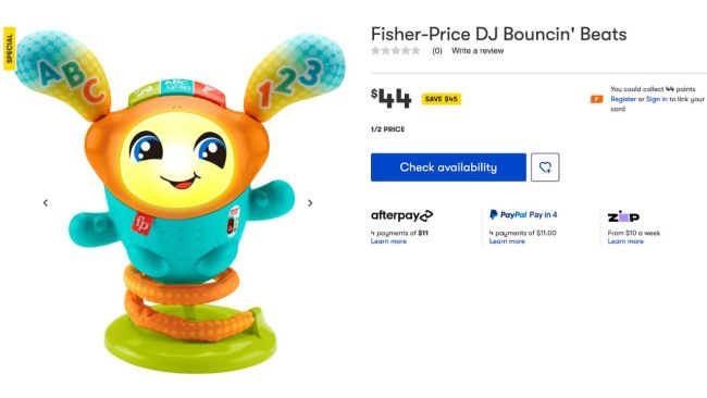 Big W DJ Bouncin' Beats kids toy is accidentally X-rated