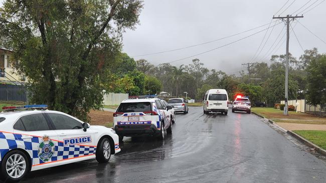 Police swarmed Kirby Street, North Rockhampton, on Sunday, November 19.