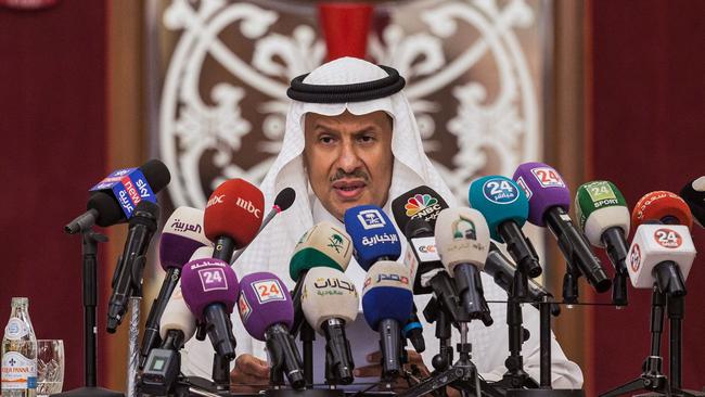 Saudi Energy Minister Prince Abdulaziz bin Salman said the kingdom may hit its emissions target ahead of 2060. Picture: AFP