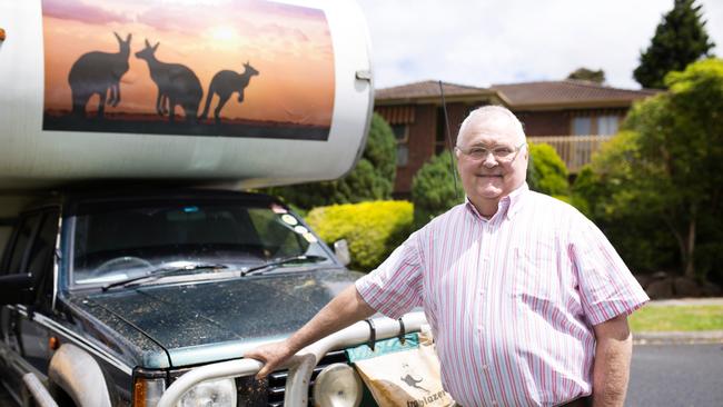 Ian Smith on the Ramsay Street set. Supplied by Channel 10