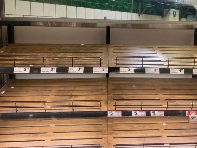 Customers have shared the empty shelves online. Picture: Facebook