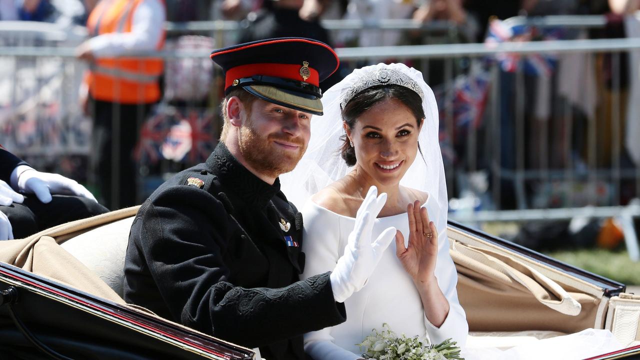 Meghan Markle’s wedding tiara was the cause of much drama. Picture: Aaron Chown/WPA Pool/Getty Images