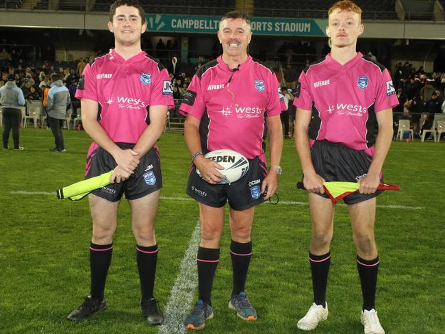 (L-R) Austin McQuillan, Glen Whiteman and Ryder Goff. Picture Warren Gannon Photography