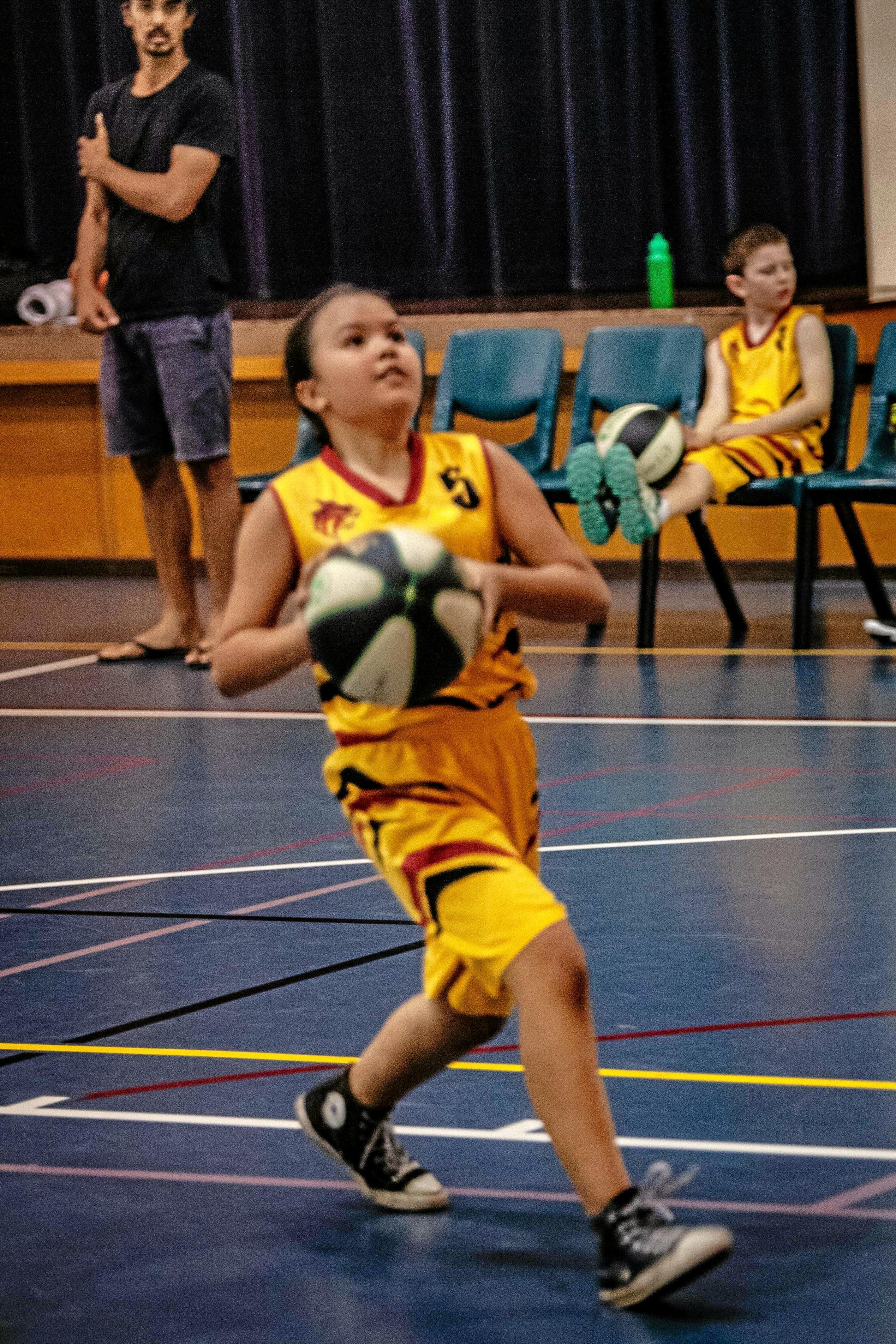 Ava Todd lays one up after making the steal. Picture: Miguel Galy