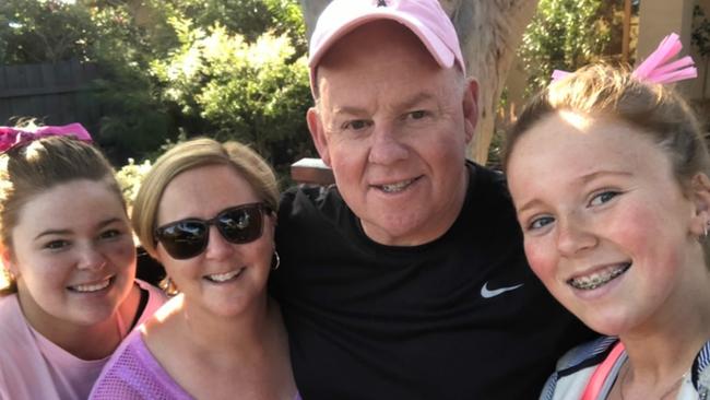 Cassandra Keogh (second from left), picture here with husband Geoff and daughters Emily and Sophie, was given a chance to avoid a repeat cancer.