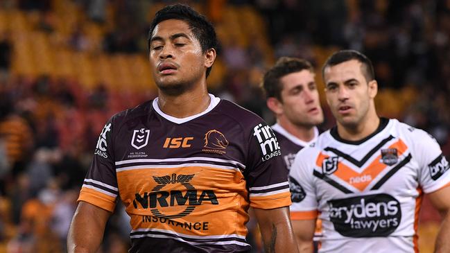 Anthony Milford rues a missed opportunity on Thursday night. Picture: AAP Image/Dave Hunt