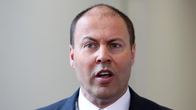 Treasurer Josh Frydenberg will confirm that the budget deficit in 2018-19 will be at its lowest level since 2007-08 — the last time a budget surplus was recorded. Picture: Kym Smith