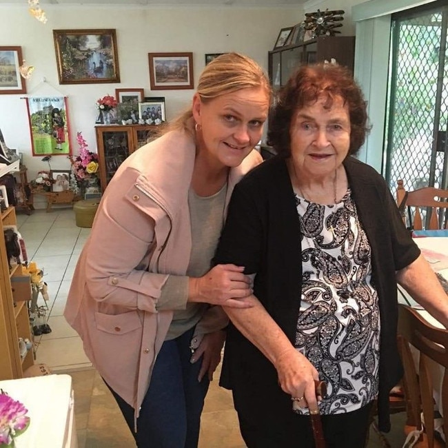 Michelle Wolff with her mother Del Daniells. Picture: Supplied