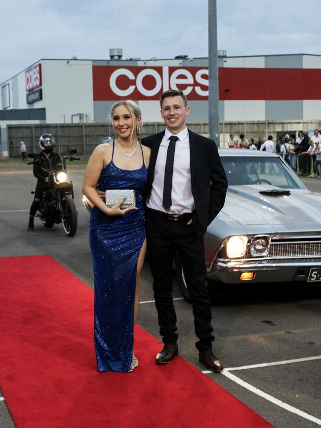 Alexis Neale and Lachlan Beaven at the 2023 Kepnock State High School formal.