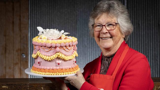 Cake Champion Joy Middleton at the Adelaide Show Grounds. Picture: Emma Brasier