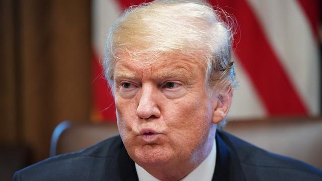 US President Donald Trump speaks during a roundtable meeting with conservative leaders at the White House on January 23, 2019, to discuss the security and humanitarian crisis at the southern border. (Photo by MANDEL NGAN / AFP)