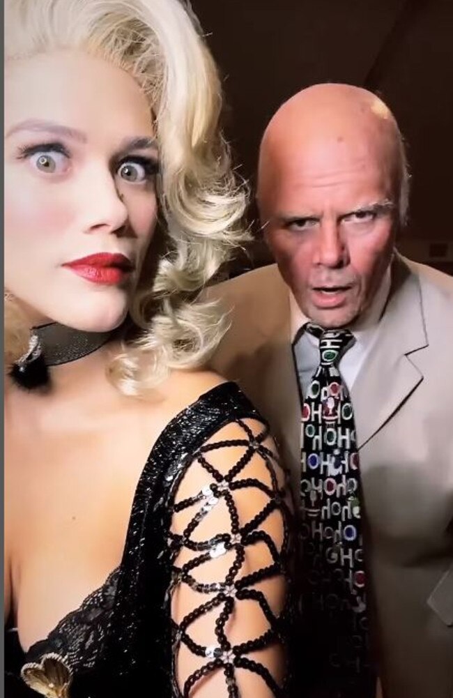 Josh Duhamel and Audra Mari went as the late Anna Nicole Smith and husband J. Howard Marshall