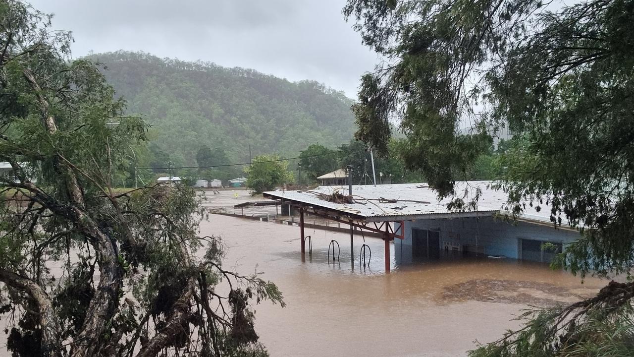 Wujal Wujal, Rossville and Ayton as rivers flood. The Bloomfield has broken its banks – Photo Supplied Facebook