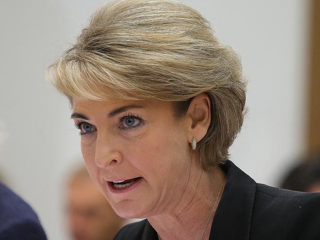 Last week’s outburst by Senator Michaelia Cash didn’t help Malcolm Turnbull’s Newspoll ratings. Picture: Kym Smith